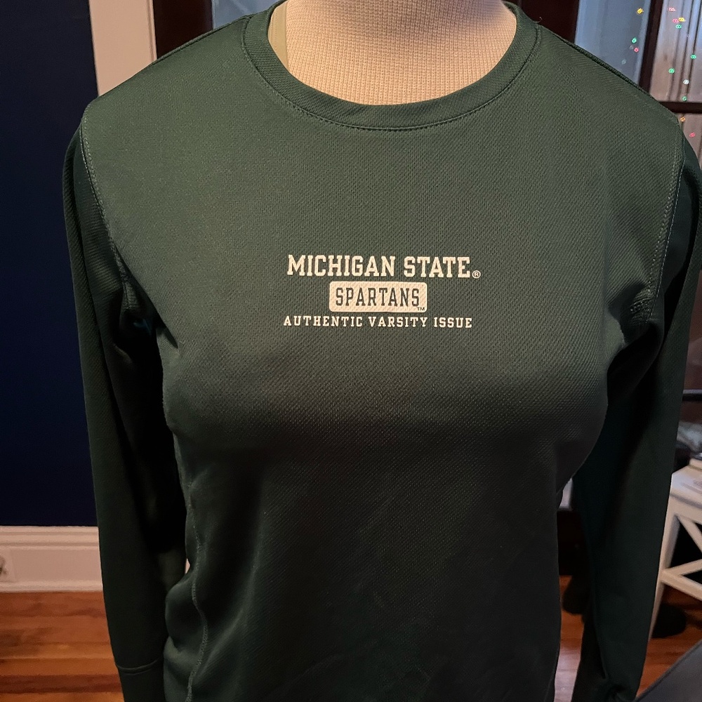 Russell Michigan State Long-Sleeve Workout Top — Size Medium but Runs Small